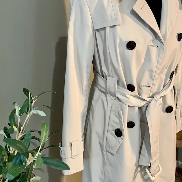 Women’s Calvin Klein Trench Coat Size P/S - Picture 3 of 8